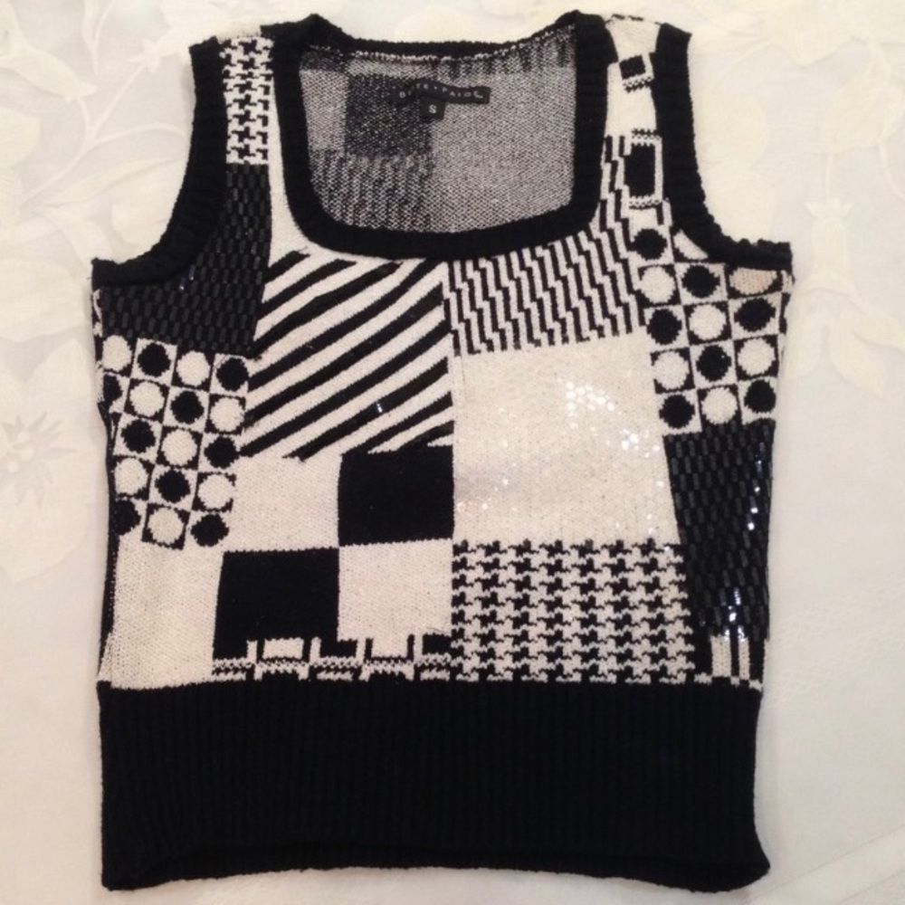 Vintage Bette Paige Sleeveless Shimmer Sweater - Picture 5 of 5